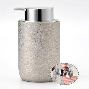 Green Soap Dispenser,10oz Liquid Soap Dispenser for Kitchen & Bathroom,Lotion Dispenser with Soap Pump,Ceramic Hand Soap Bottle for Hand Wash,Dish Soap