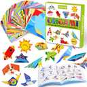 hapray Origami Kit for Kids Ages 5-8 8-12, with Guiding Book, 98 Sheets Paper with 47 Patterns, DIY Art and Craft Projects, Beginners Children's Day Gift Boy Girl