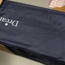 Dream On Me Zazzy Portable Playard with Bassinet - 360° Mesh Visibility, Quick Folding Travel Friendly Design, Carry Bag and Foldable Mattress Pad Included, Compact and Lightweight - Navy