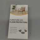 24 Pcs Chair Leg Floor Protectors for Hardwood Floors Silicone Covers to Protect Wood Tile Floors Felt Pads Furniture Leg Caps Non Slip Reduce Noise (Fit:1.3"-2")