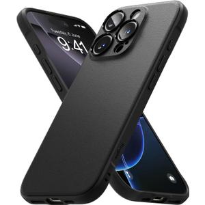 Ringke Onyx [Oil & Dirt Resistant] Compatible with iPhone 16 Pro Case, Anti-Fingerprint Technology Prevents Oily Smudges Precise Cutouts for Camera Lightweight Cover - Black