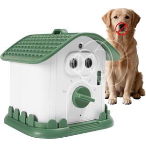 Adjustable Ultrasonic Dog Bark Deterrent Device with Smart Detection - Waterproof Pet Gentle Anti Barking Device for Dogs - Long-Range Indoor Outdoor Use - Portable Type-c Fast Charging