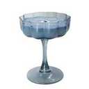 Nature's Mark Stem Glass Candle - Blue, 4 oz