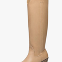 festooning Women's Knee High Boots Pointed Toe Inner Zipper Western Cowboy Boots Pull On Chunky Heel Wide Calf Tall Boots for Ladies
9.5