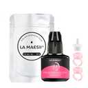 La Maesii Lash Extension Glue-Extra Strong Professional Eyelash Glue/0.34fl.oz/10ml/0.8 Fast Drying/Retension - 8 Weeks/Black Sensitive/Professional Supplies