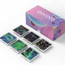 POCOCO Aurora and Deep Sea Series Galaxy Star Projector Night Light Discs: Realistic Galaxy Patterns, 5K Ultra HD, 96% Light Transmission, High Brightness - 6-Piece Pack (Projector Not Included)