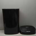 NINESTARS DZT-50-9BK Automatic Touchless Infrared Motion Sensor Trash Can, 13.2 Gal 50L, Black Steel Base (Oval, Black Lid)