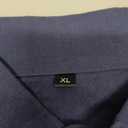 Mens Polo Shirts Short Sleeve Golf Shirts for Men Linen Casual Summer Classic Collar Shirts with Pocket Navy XL