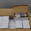 10 Pack Privacy Door Knob, Brushed Nickel Door Knobs Interior Keyless Door Locks for Bedrooms, Bathroom Door Knob for Left/Right Handle Doors