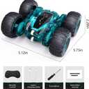 Tecnock Remote Control Car, 2.4GHz RC Cars with USB-C Easy Charging, 4WD Double Sided 360 Rotates and Flips RC Stunt Car, Toys Gift for Boys and Girls Ages 6-8, 8-12