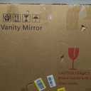 Makeup Vanity Mirror with Lights 26" x 20" Large LED Makeup Mirror, Light up Mirror with 10X Magnification and USB Charging Port, Dimmable 3 Modes, Touch Screen Control Square Corner