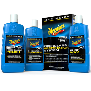 Meguiar's Marine/RV Fiberglass Restoration System, Off-White - Boat Cleaner Kit