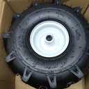 11x4.00-4" Tiller Tire and Wheel, 3/4" Axle Size, 3-1/8" Centered Hub, Compatible with Craftsman & Troy-Bilt Tiller Replacement, 2 Pack-11x4.00-4
