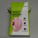 seenda Wireless Trackball Mouse, Ergonomic Bluetooth Rollerball Mouse Rechargeable, 3 Device Connection Optical Mice Adjustable DPI Thumb Control Mice Compatible for PC/Laptop/Windows/Mac - Pink