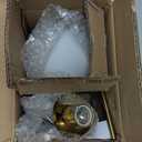 KCO Lighting Modern Milk Glass Wall Mounted Light Gold Long Sconces White Globe Wall Lamp Bathroom Bar Stairway Wall Light Fixture Brushed Brass Wall Sconce