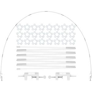 LANGXUN 12ft White Table Balloon Arch Kit, Balloon Arch Stand Frame for Birthday Party Wedding and Graduation Decorations, Christmas Decort Baby Shower Bachelor Party Supplies