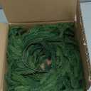 9 FT Real Touch Norfolk Pine Garland Green Artificial Christmas Garland Faux Greenery Garland for Holiday Fireplace Mantle Window Indoor Outdoor Decor, Winter Christmas Decorations, 1 Pcs