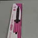 Farery Mini 3 Barrel Hair Waver - Portable Beach Wave Curling Iron for Short Hair, 1/2 Inch Ceramic Crimper with 3 Temp Settings & 30s Fast Heating, Dual Voltage Travel Hair Waver for Women, Pouch Bag