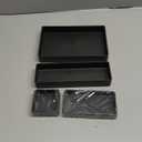 Stockroom Plus Set of 4 Plastic Drawer Organizer Trays, Black, 4 Assorted Sizes, Ideal for Cosmetic, Office, Classroom, and Computer Table Use