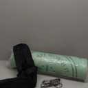 LERYG 8mm Jump Rope Mat Fitness Exercise Mat Durable, Non-Slip, Workout Mats with Jump Rope & Carrying Bag for Home Gym Flooring(55"x 24") (Green)