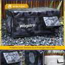 Heated Cat House for Outside, Waterproof Awning & Escape Door Heated Cat Houses for Indoor/Outdoor Cats in Winter, Elevated & Insulated Outdoor Cat Shelter for Feral Cat(Black Camo, 25"x16"x12")