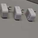 TESSAN European Travel Plug Adapter USB C 3 Pack, PD 20W US to Europe Plug Adapter with 4 AC Outlets 3 USB Ports, Type C Power Adaptor for USA to EU Euro Spain France Iceland Italy Germany Greece