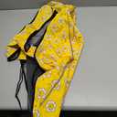 Mile High Life Dog Raincoat, Adjustable Waterproof Reflective Rain Jacket for Small Medium Large Dogs, Lightweight Breathable Pet Rain Coat with Leash Hole(Yellow Sun,L Chest 32-40")