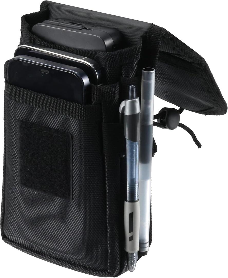 Large Smartphone Pouch, Phone Belt Pouch,Tactical Phone Holster, Multi-Purpose Tool Holder, Tactical Carrying Case Card Holder, Belt Loop Mens Waist Pocket for Hiking, Camping