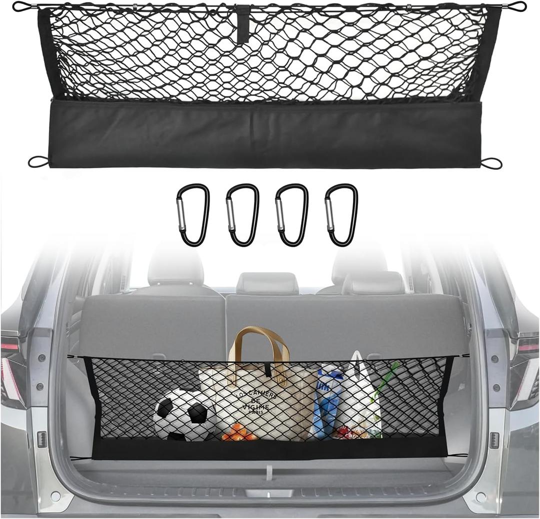 Envelope Style Trunk Cargo Net Compatible with Hyundai Tucson 2025 2024 2023 2022,Highly Elastic Trunk Cargo Net for Hyundai Tucson Accessories, Upgraded Storage Bag & Heavy Duty Carabiners Envelope Style Trunk Cargo Net Compatible with Hyundai Tucson 2025 2024 2023 2022,Highly Elastic Trunk Cargo Net for Hyundai Tucson Accessories, Upgraded Storage Bag & Heavy Duty Carabiners
