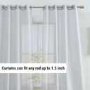 HLC.ME 2 Piece Semi Sheer Voile Drapery Window Curtain Grommet Panels for Bedroom (54" W x 95" L, Silver Grey)