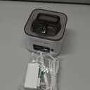 Ultrasonic Retainer Cleaner Machine, Denture Cleaner, All-in-One Dental & Jewelry Cleaner for Aligners Night Guards Dentures Braces Mouth Guards Toothbrush Heads, 45kHz 200ML, Dual Modes (White)