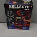 BULLSEYE PRO Tire Inflator with Pressure Gauge, Compact and Portable, Automatic Shut Off, 150 PSI Max, USB Home Rechargeable and Cord for Vehicular Use As Seen On TV (9475) (Red)