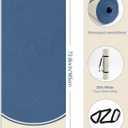 EaseUp 10mm Thick Yoga Mat, 73"×31.5" Extra Wide, Non-Slip with Strap