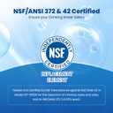 Waterspecialist WS613B Replacement for MWF, SmartWater MWFP, MWFA, GWF, HDX FMG-1, WFC1201, GSE25GSHECSS, PC75009, RWF1060, Kenmore 9991 Refrigerator Water Filter, 3 Filters