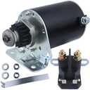 Ezamintaly Starter & Relay for BS Engines for John Deere L118 L120 LA120 LA130 LA135 LA140 LA145 LA150 LA155 LA165 LA175 Z225 Z235 Z255 Z425 Z525 Z535 Z665 LG497595 AM37352 AM39137 AM122337