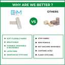 5 x Elastic Bandage Wrap  4 Pack Premium Elastic Bandages with Closure | 2 Rolls of Each Size (2 Inch x 4.6 Meter & 3 Inch x 4.6 Meter), Compression Bandage for Wrist & Foot Sprains