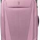 Travelpro Maxlite 5 Softside Expandable Luggage with 4 Spinner Wheels, Lightweight Suitcase, Men and Women, Orchid Pink Purple, Checked-Large 29-Inch