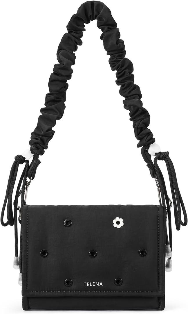 Telena DIY Customizable Shoulder Bag Snaphole Crossbody Bags for Women (Blackberry Bobo)