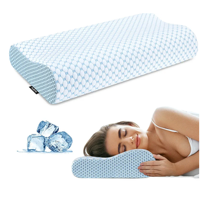 Cervical Pillow for Neck Pain Relief, Contour Memory Foam Pillows for Sleeping, Odorless Ergonomic Pillow Adjustable Orthopedic Cooling Pillow Bed Pillow Neck Support for Side Back Stomach Sleepers