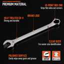 HORUSDY 12-Piece Metric Wrench Set | Combination Wrench Set with Organizer | 12 Point | 8mm - 19mm | Chrome Vanadium Steel