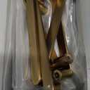 Amerdeco 10 Pack ZH0005BRG Champagne Bronze 5 Inch(128mm) Hole Centers Kitchen Cabinet Pulls Hardware Modern Kitchen Handles for Cabinets Cupboard Handles Drawer Pulls