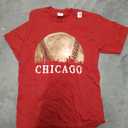 Chicago Skyline City Vintage Baseball Lover T-shirt, Medium 