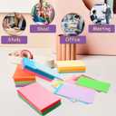 600 Count Colored Blank Index Cards, Unlined Index Cards 3x5Flash Cards Learning Memo Scratch Pad, Heavy Notecards for Studying School Office Supplies