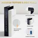 Neatmeat Decorative Books Set with Coffee Table Storage  Faux Books for Bookshelf and Home Decor  Modern Living Room Accent Book Box (Grey-beige)