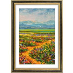 Golden State Art,13x19 Ornate Picture Frame with White Mat for 11x17 Photo or Display 13 x 19 Prints without Mat Color Black Gold(Plexiglass Front)