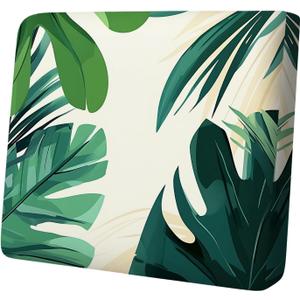 Tropical Leaf Print Couch Cushion Cover Greenery Design with Large Leaves, Non-Slip, Decorative Sofa Seat Protector,S,1PC