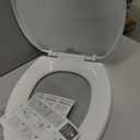 Bemis 7300SLEC Slow Close Toilet Seat, Easy Clean Hinges and Durable Plastic Seat, Made in USA, Elongated, White