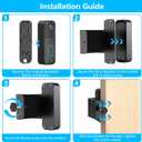 Blink Doorbell Mount, No-Drilling Anti-Theft Doorbell Mount Bracket for Blink Doorbell Camera(2nd Gen), Accessories for Apartments, Businesses, Not for Security Door