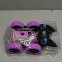 RC Cars, Pink Remote Control Car for Girls, 2.4 GHZ Double Sided RC Stunt Car 360 Rotating Remote Control Crawler with Headlights Car Toys for 6 7 8 9 10 11 12 Girls Birthday Gift Grandkids, Pink 