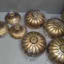 4 Pcs Distressed Vintage Gold Metal Compote Bowl Compote Vintage Gold Vase Centerpieces for Table Pedestal Vase for Wedding Birthday Party Anniversary Indoor Outdoor Activity, 8" Diameter